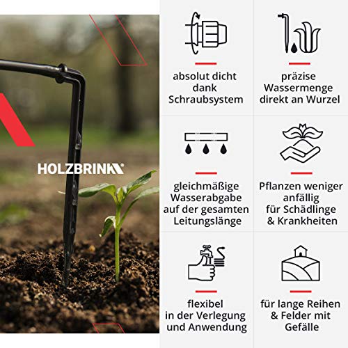 Irrigation de serre réussie grâce au kit goutte à goutte 20 mètres