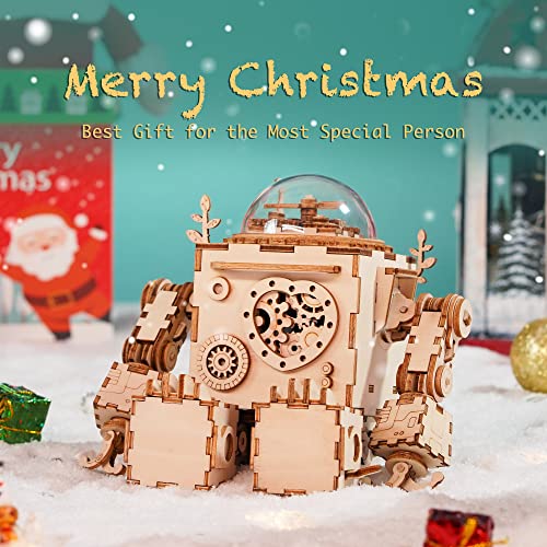 Robotime Build Robot Music Box Kit - Puzzle 3D in
