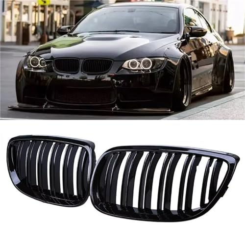 Calandre avant noir brillant pour BMW Série 3 E92 E93 M3 modèles 2006 à 2009 - 2