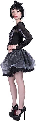 Miniatura 3 de Snailify Vestido de Halloween para mujer, vestido de esqueleto