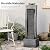 Sunlinua Water Fountain Outdoor Freestanding Fountains Indoor Waterfall Floor Standing Water Fountains for Garden, Patio, 49.2 Inches Tall with LED Lights, Pump, Natural Stones