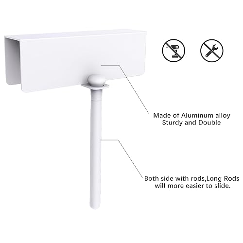 Miniatura 3 de BILLROAD Metal Bifold Door Lock - Double Door Child Safety Locks Keep Toddler, Cats&Dogs Out of Closets, Cabinets, Pantry - No Need Install (2PC)