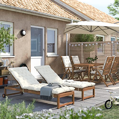 Chaise longue d'extérieur NÄMMARÖ marron clair ProTuning pour jardin