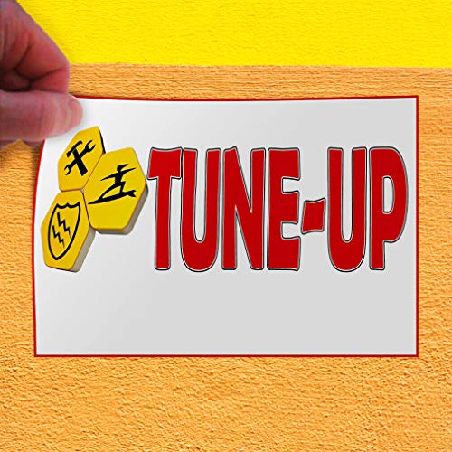 Decal Sticker Tune Up White Red Yellow Automotive Car Outdoor