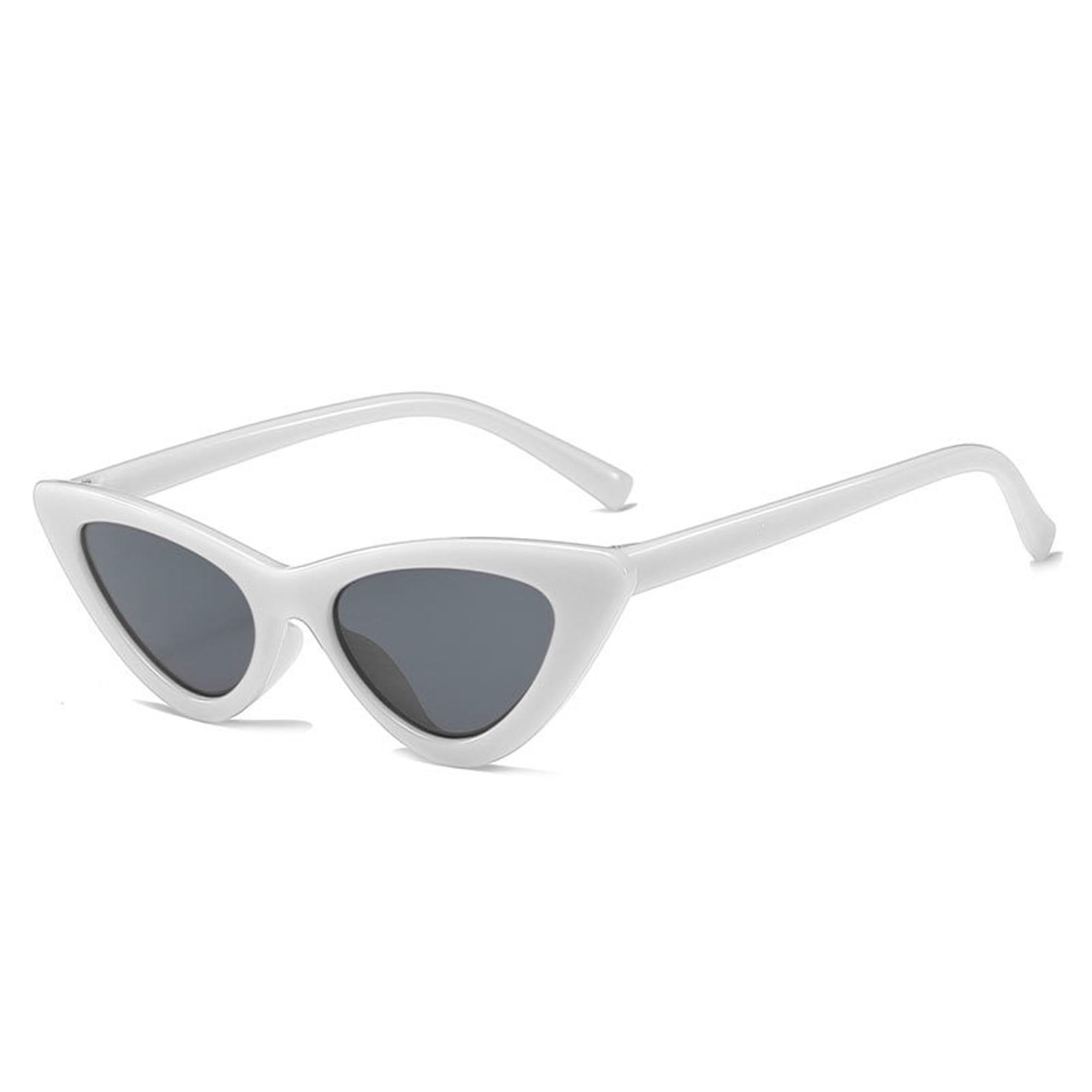 Legou Children’s Cat Eye Sunglasses UV Protection Glasses Vintage Sun Shades White one size