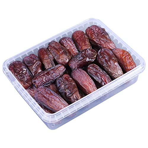 Image of Markstor Fresh Amber Dates - 1 Kg [500g x 2]- Premium Jumbo-Sized Dates from Madina, Saudi Arabia - Organic Dates [Khajoor /Khajur]
