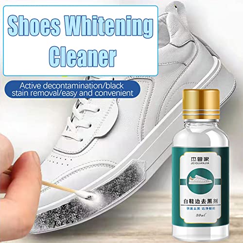 Yyeselk 30ML Schuhe Whitening Cleaner, Multifunktionale Lederschuhe Handtasche Reiniger, Schwarze Kratzer für… – Bild 3