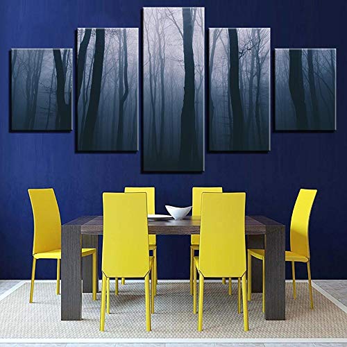 Toile murale rouge brouillard pour canape de salon moderne