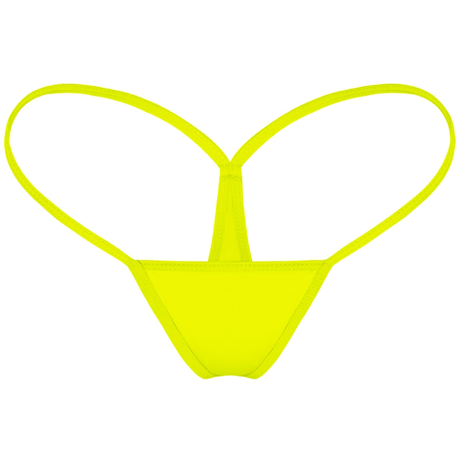 TOFOI Womens G String Thongs Micro Back Tiny Panties Low Rise No Show Bikini Bottom Daily Underwear