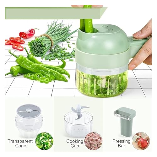 Set 4 en 1 Cortador de Verduras con Ajo y Triturador miniatura 3