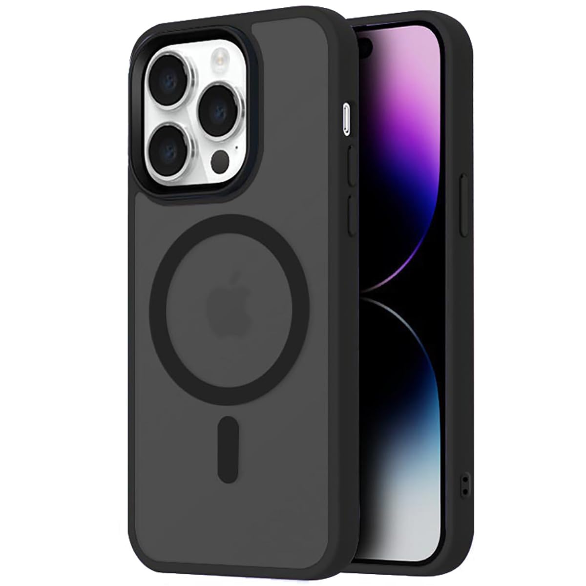Cover Iphone 13 Pro Max Magsafe Mixroom - Cover Magnetica Per IPhone 13, Compatibile Con MagSafe, Ricarica Wireless, Custodia Antiurto Telefono, Retro Antigraffio Trasparente Cover Magnetica Iphone 13