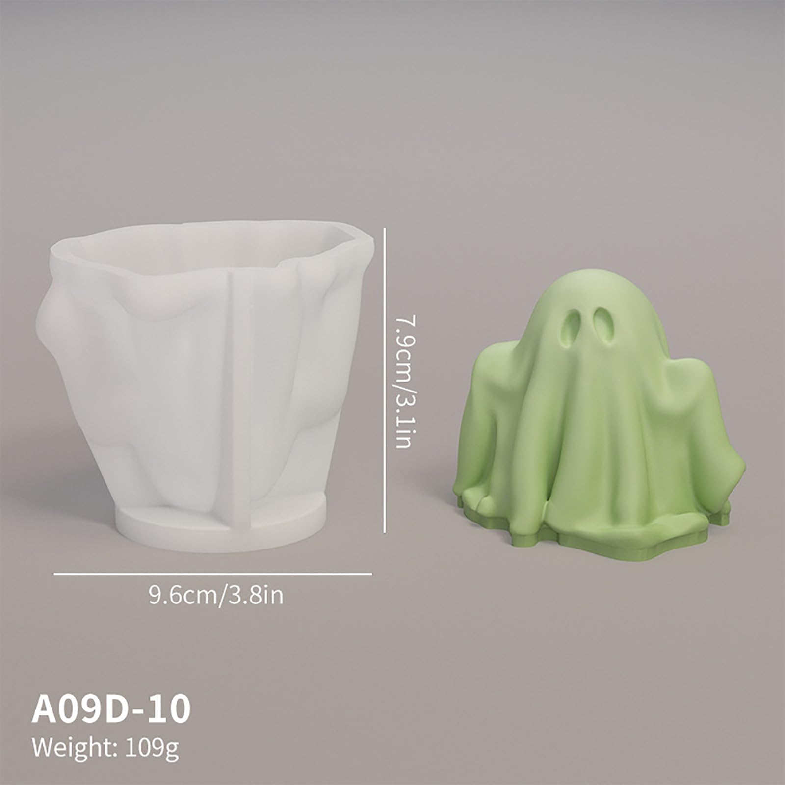 Ghost kaars mal 3D Ghost siliconen mal kaars siliconen mal voor wax Ghost mallen voor hars Halloween Ghost vorm hars kaars mallen geweldig