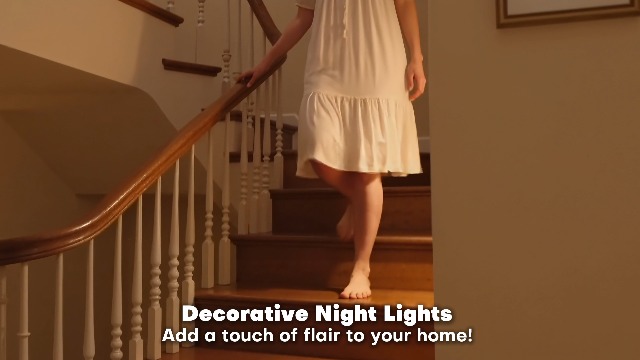 Image of JandCase LED Motion Sensor Night Light, 2 Pack, Motion Activated Sensor Night Lights Plug into Wall, 3000K Warm White, Dimmable Nightlight with Dusk to Dawn Sensor for Kids Bathroom Hallway Bedroom