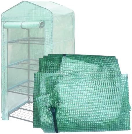 Amazon.com : Mini Greenhouse Transparent PVC Cover Portable Small ...