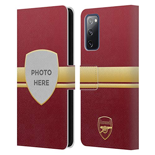Etui portefeuille Samsung Galaxy S20 FE 5G personnalisé Arsenal FC rouge et or cuir