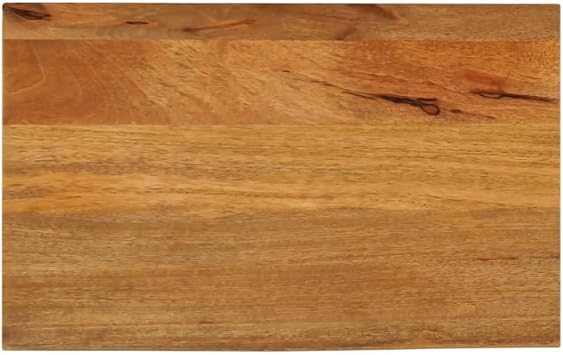Table Top with Wane Edge, 60 x 20 x 3.8 cm, Solid Mango Wood, Replacement Table Top for Kitchen Table, Desk, Garden Table, Bar Table, Sofa Table, Coffee Table, Side Table