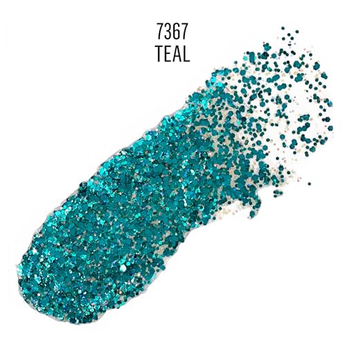 Image of FolkArt Glitter Glitz Acrylic Craft Paint, Teal, 2 fl oz