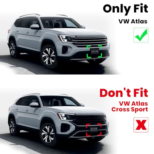 Image of LASFIT Floor Mats for Volkswagen VW Atlas 2019-2026 7 Seats(Bench Seating), All Weather TPE Custom 3 Rows Floor Liners and Backrest Trunk Mats for VW Atlas Full Set Car Mats, Not for Atlas Cross Sport