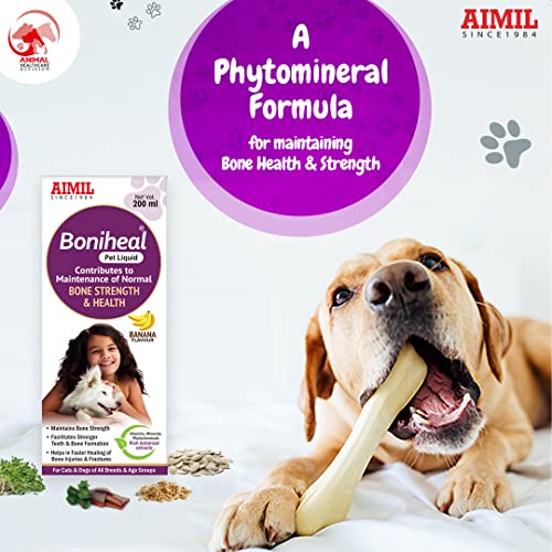 Image of AIMIL Boniheal Pet Liquid | Herbal Medicine For Bone Strength & Health For Dogs & Cats |200ml