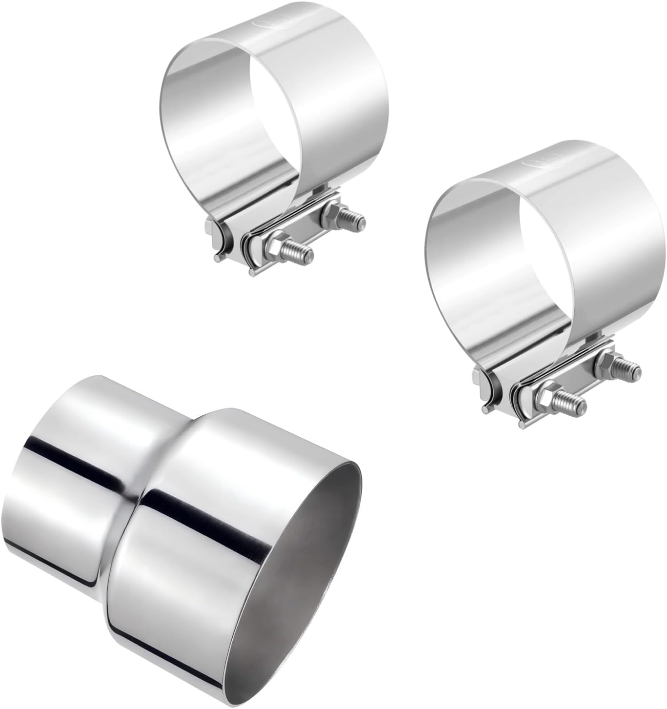 EVIL ENERGY 3" ID to 4" OD Exhaust Reducer Adapter and 4.0 Inch Exhaust Clamp