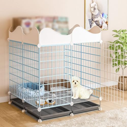 Cage pour chien 75x75x69 cm avec plateau amovible