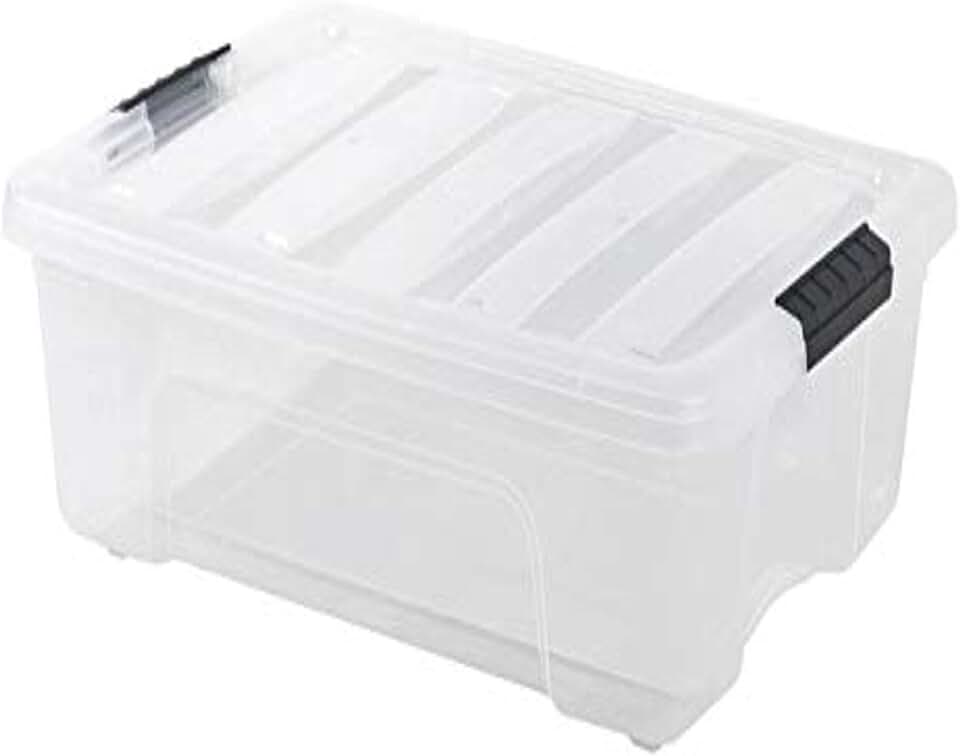 8.5 x 11 clear plastic bins