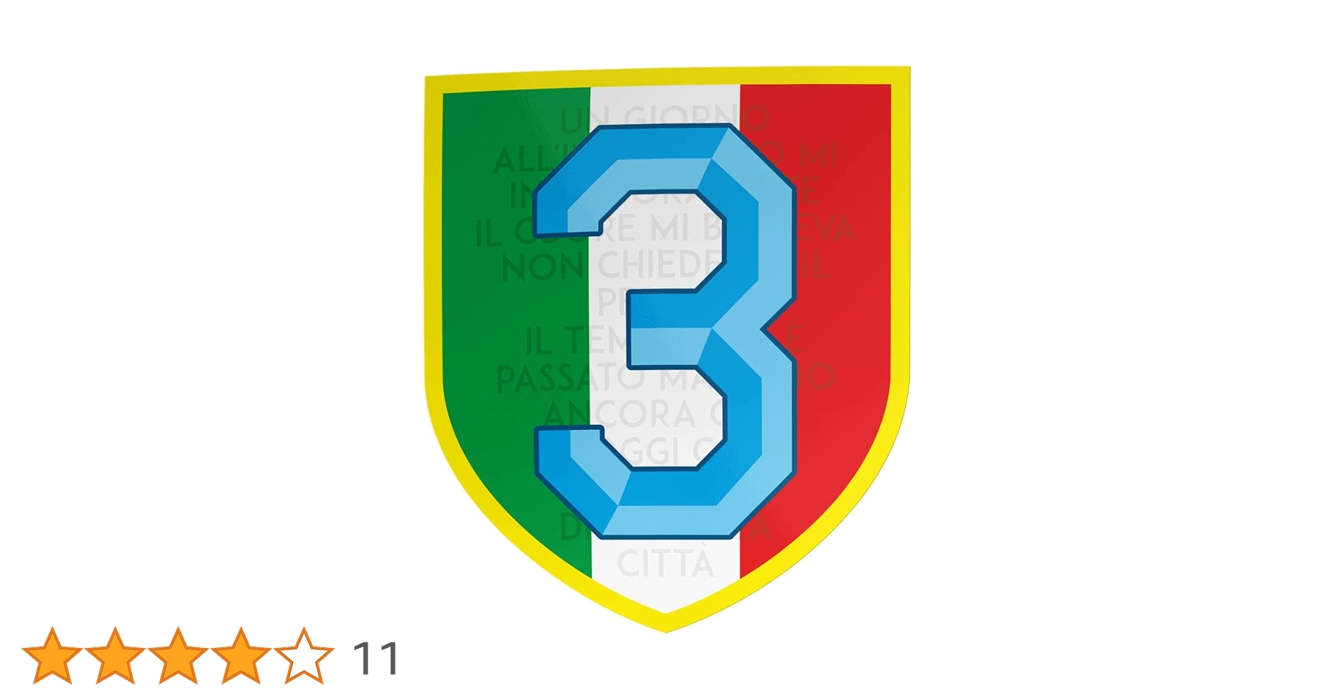 Sticker Anema E Core Napoli 4th Scudetto Campioni D'Italia