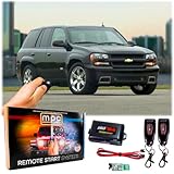MPC Complete 1-Button Extended Range Remote Start Kit Compatible with Chevrolet Trailblazer 2002-2008 - Prewired - Firmware Preloaded