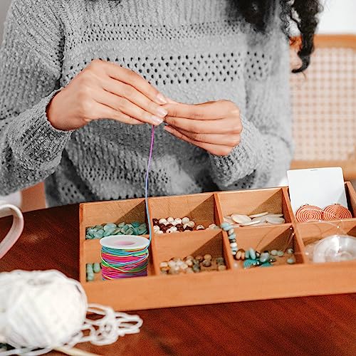 Ohtomber OH-OH018A Bracelet String Elastic Cord - 2 Rolls 1Mm Stretchy String For Bracelet Making, Rainbow Elastic Bracelets String Thread For Clay Beads, Bracelets, Jewelry Making thumb #5