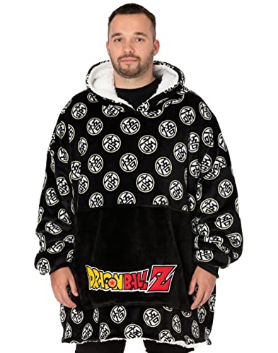 Dragon Ball Z Übergroßer Decken Hoodie Erwachsene Herren Womens Sherpa Fleece Einheitsgröße