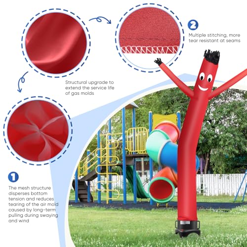 Image of 12FT Inflatable Dancing Man with 3 /4HP Blower, Highly Durable and Tear Resistant Polyester Polyamide Nylon Inflatable Man Dancing, Waving Inflatable Tube Guy