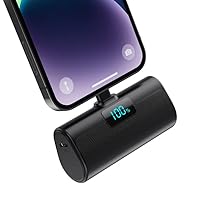 HETP Mini Power Bank 5200mAh, 20W PD Ricarica Rapida Powerbank, Ultra Compatto Caricatore Portatile con LCD Display Batteria Esterna per iPhone 14, 14Pro Max, 13, 13 Pro Max, 12, 12Pro, 11, X, XR, 8, 7, 6 ecc