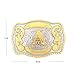 xinqida Fashion Cowboy Belt Buckles for Men Initial Letters A to Z Western Belt Buckle,Gold