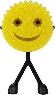 Sponge Man Holder for Scrub Daddy | Funny Stick Figure Sink Organizer | Fun & Functional Countertop Accessory | Compatible with Scrub Daddy Scrubbers | Made in USA (Black)