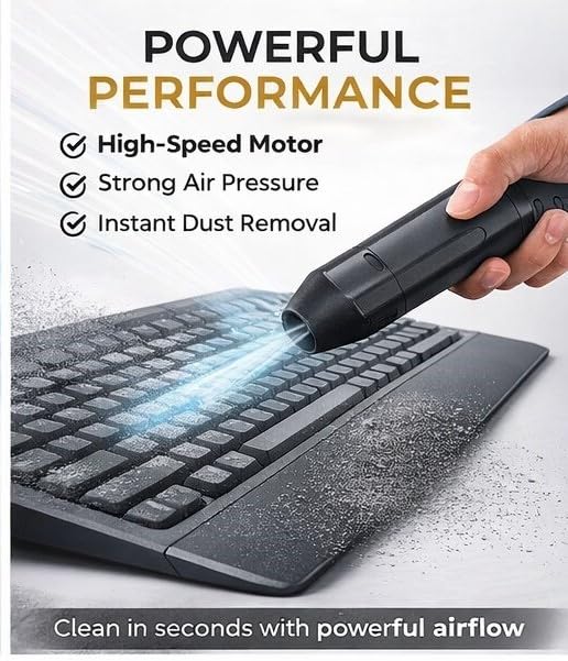 Image of X8 High Speed Jet Fan Electric Air Duster | Portable Cordless Mini Turbo Blower for Car Detailing, Keyboard Cleaning, Snow Blowing & Outdoor Activities