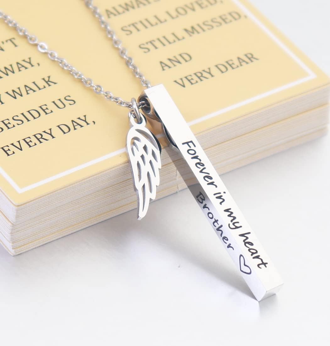 Ankiyabe Sympathy Memorial Necklace - Forever in My Heart Condolence Gifts for Loss of Loved One Bereavement Gifts - Image 2