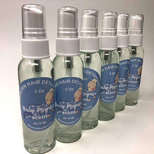 Reborn mohair detangler 6 Pack 2 oz each botle baby powder