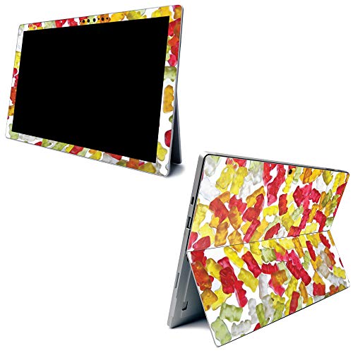 Image of MightySkins Carbon Fiber Skin for Microsoft Surface Pro 7 - Gummy Bears | Textured Carbon Fiber Finish | Easy to Apply, Remove, and Change Styles | Made in The USA