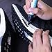 Wilkins Premium Midsole Marker for Customization Paint on Leather, Suede, Fabric and Soft Foam for 2-4 Pair of Shoes (Black)