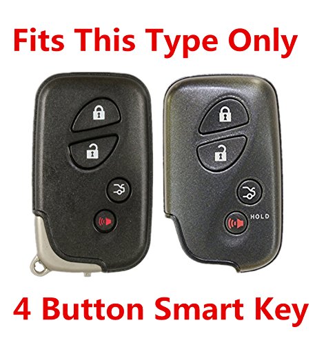 RPKEY Leather Keyless Entry Remote Control Key Fob Cover Case Protector for Lexus ES350 GS300 GS350 GS430 GS450h ISC IS250 IS350 LS460 LS600h HYQ14AAB 89904-50380 89904-30270