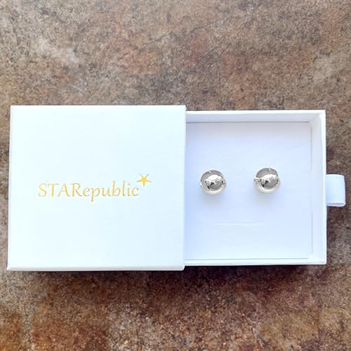 Hypoallergenic Minimalist 925 Sterling Silver Trendy Chunky Ball Huggie Hoop Earrings2