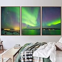 3 Piece Framed Canvas Wall Art Astronomy & Space Canvas Prints Home Artwork Decoration for Living Room,Bedroom - 16