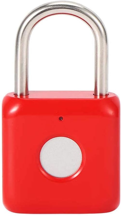 USB Keyless Fingerprint Padlock Anti-Theft Security Locks for Distribution Box Drawer Cabinet Keyless Padlock (Color : A) (B)