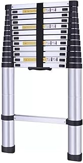 3.8M/12.5FT Folding Extendable Ladder Multi-Purpose Telescoping Ladder 150kg Loft Ladders Telescopic Ladders Ladder Stool Telescopic Ladders (Size : 3.8m/12.5ft) Lofty Ambition