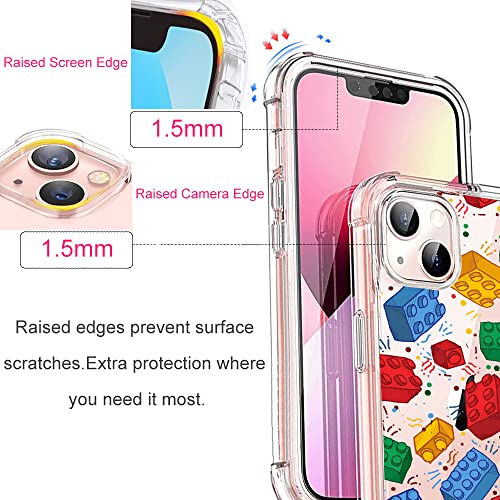 Sikii Compatible With Iphone 13 Case Cute With Design Color Puzzle Art Print For Girl Women Boys Men Soft Tpu Bumper Slim Protective Clear Phone Case Cover 6.1 Inch (Colorful Jigsaw Puzzle) #TOP3