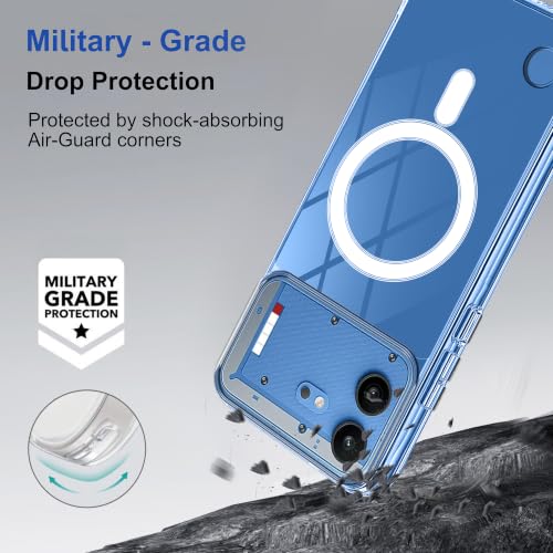 Image of Zapcase Back Case Cover for Nothing Phone (4b) | Compatible for Nothing Phone (4b) Back Cover | Compatible with MagSafe | Scratch-Resistant Back Cover | Clear