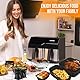 Heissluftfritteuse Zubehör für Tefal EY9018 Dual Easy Fry 5,2/3,1L - Airfryer Zubehör Einschließlich Silikonform, Grillrost, Brotbackformen, Küchenzange, Ölspray, usw