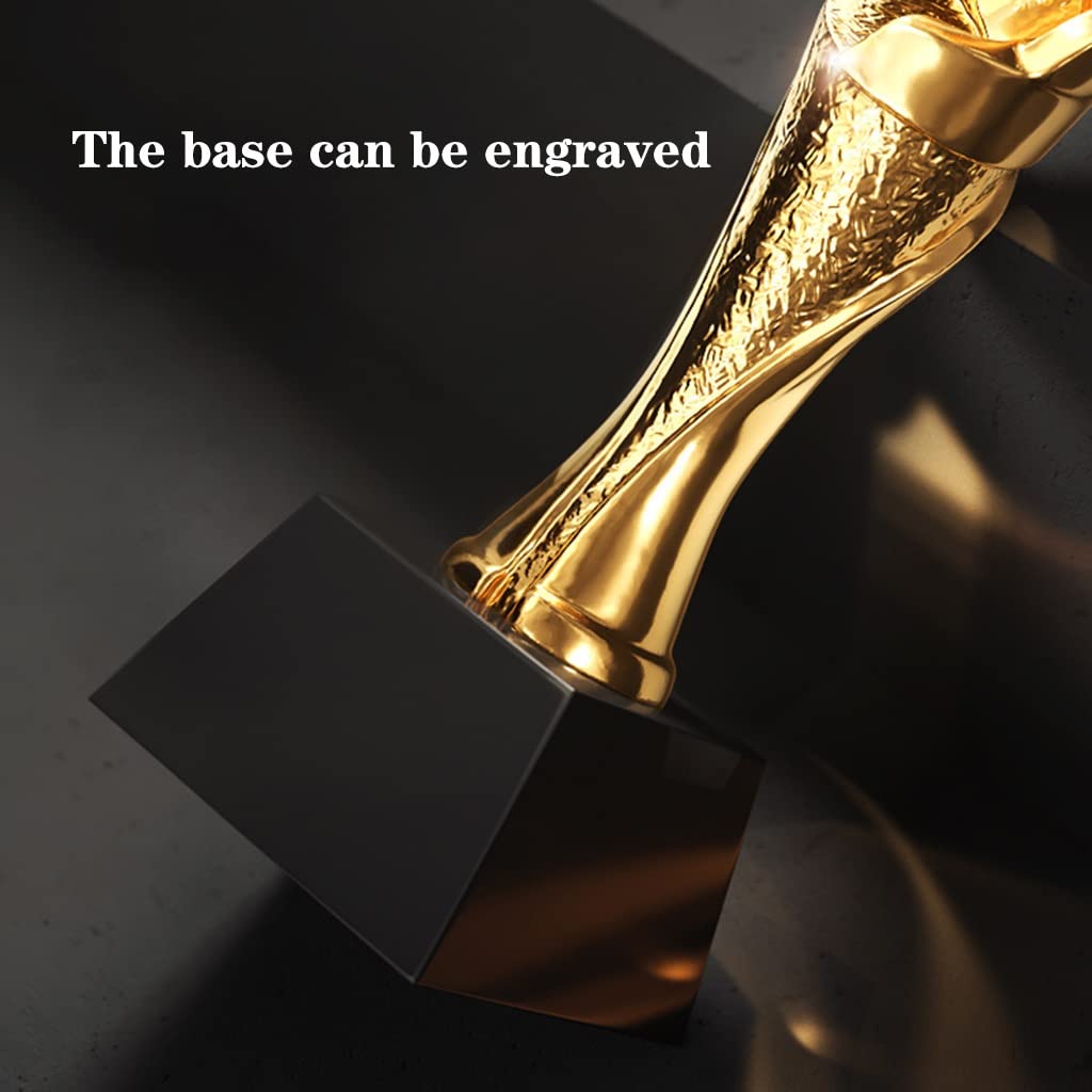 Trophées Trophée en Résine Cinq Étoiles Dorées Trophée du Championnat du Concours De Chant Et De Danse Excellents Prix Et Cadeaux pour Les Employés Trophée d'honneur des Champions Coupes