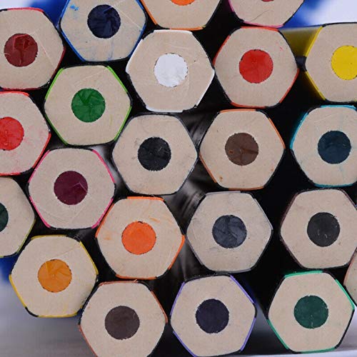Buntstifte, weiche Wachsbasierte Kerne Aquarellstifte für Zeichnen, Kunst, Skizzieren, Schattieren & Färben, lebendige Künstlerstifte für Anfänger in Blechbox (72 Stück)