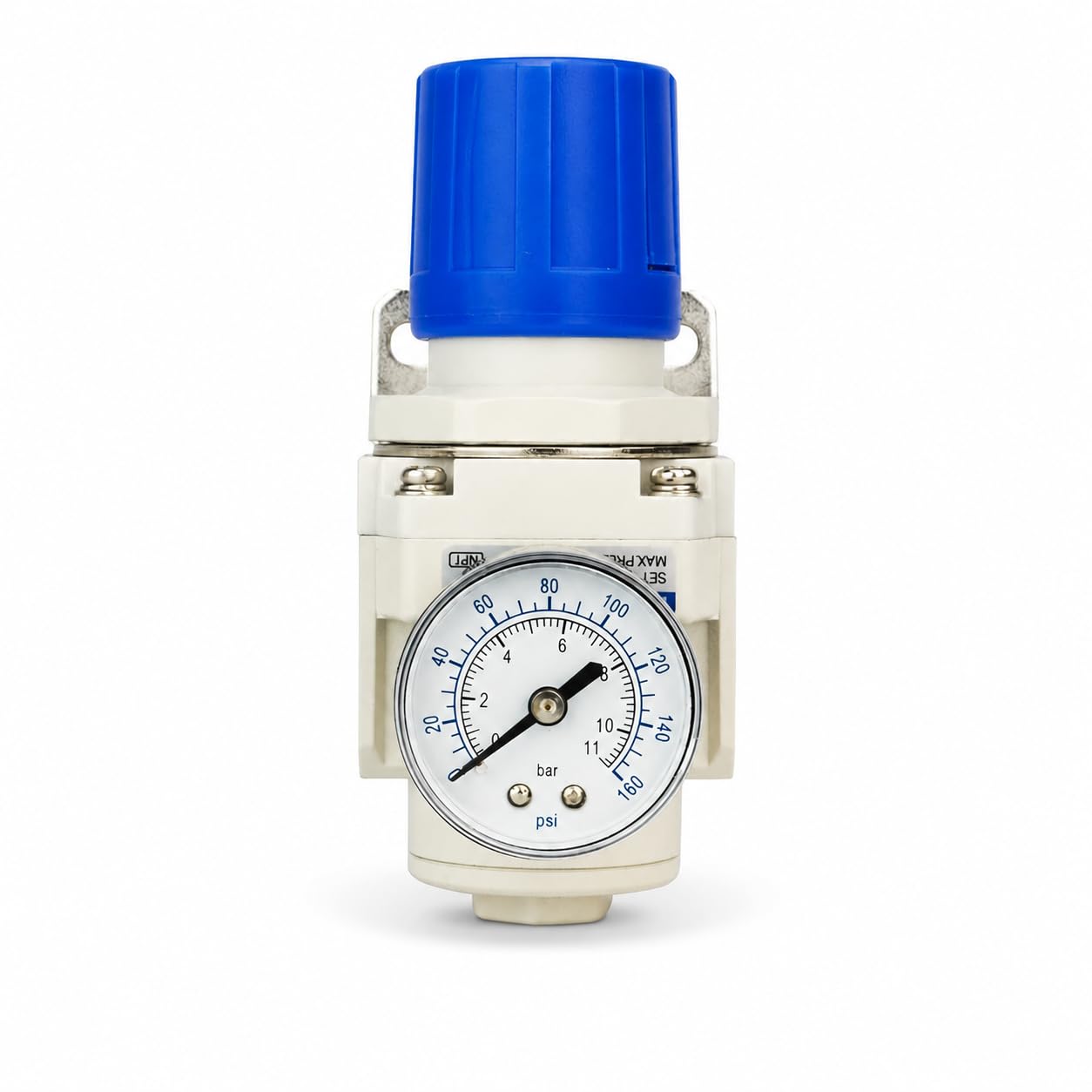 BLCH NPT regulator ciśnienia powietrza 3/8" – regulator ciśnienia powietrza do sprężarki, sprężarki powietrza, system suszenia powietrza AR3000-03, manometr 0-160 PSI